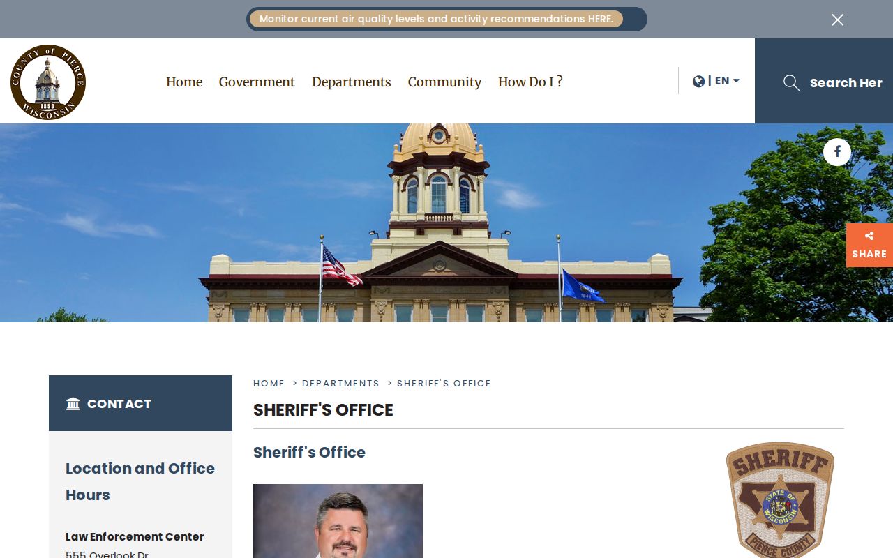 Pierce County Sheriff's Office booking record source
