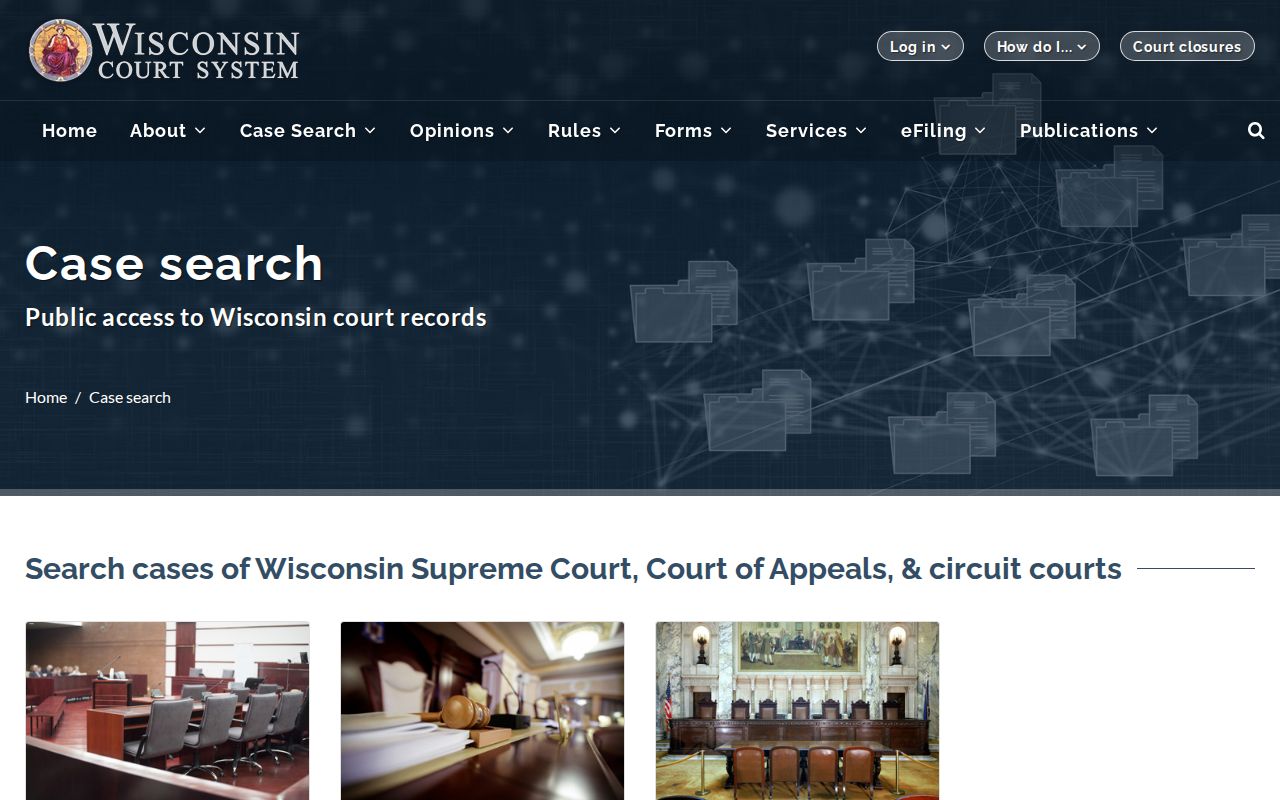 Pierce County court record case-search source